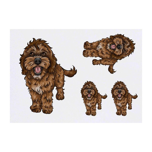 4 x 'Cockapoo' Temporary Tattoos (TO00044637)