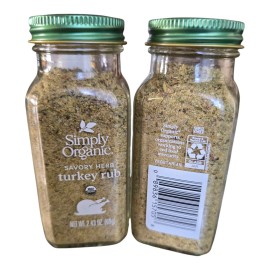 Simply Organic Turkey Rub, Certified Organic | 2.43 oz