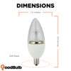 GoodBulb E12 Candelabra LED Bulb | 5W 2700K Soft White