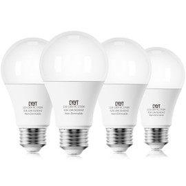 CYLYT 100W Equivalent Bright LED Light Bulbs, Warm White 2700K A19 Lightbulbs, Focos LED para Casa, for Kitchen Bedroom Indoor Outdoor, 1500 Lumens, E26 Standard Base, Non-Dimmable, 4-Pack, 13 Watts