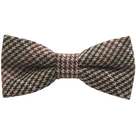 Bowties.jp bd731 Brown Glen Check Wool Bowtie, Bowtie, Easy to Wear, Braun