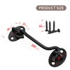 Cabin Hook Gate Hook Lock Black,2Pcs 75mm Stainless Steel Heavy