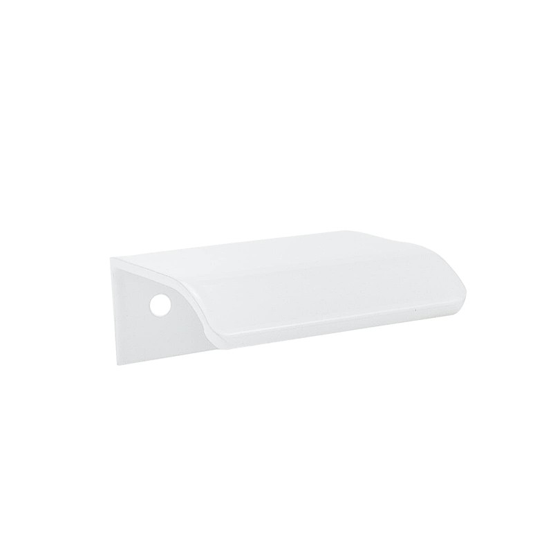 Tsnamay 2Pcs 1.97" White Arc Surface Pull,White Edge Pulls Furniture