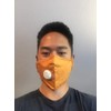 Sunset Orange Team Mask w/Vent Valve - Head Accessory -