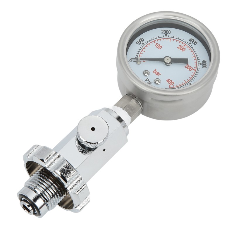 Scuba Diving Air Tank Pressure Testing Checker with 0‑400 Bar