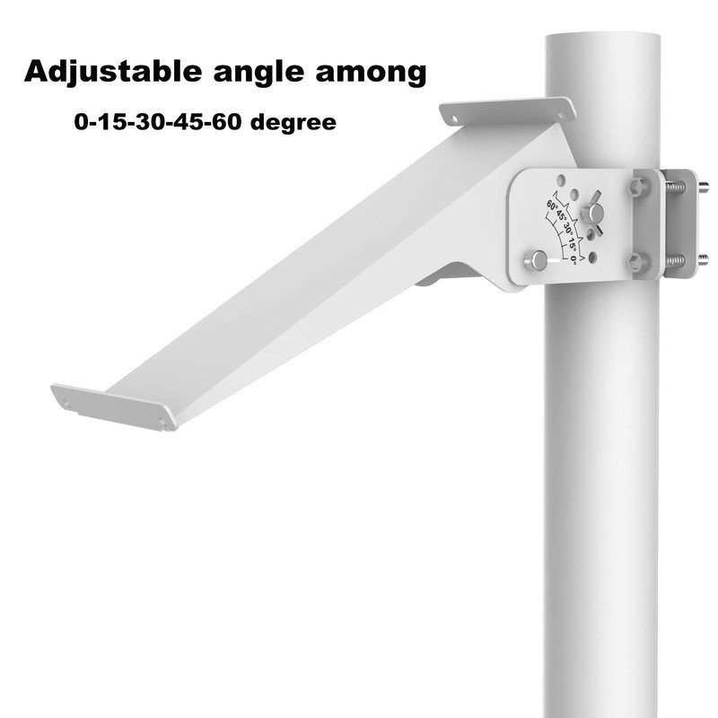 Adjustable Solar Panel Pole Mounting Bracket Rack Kit for 20W