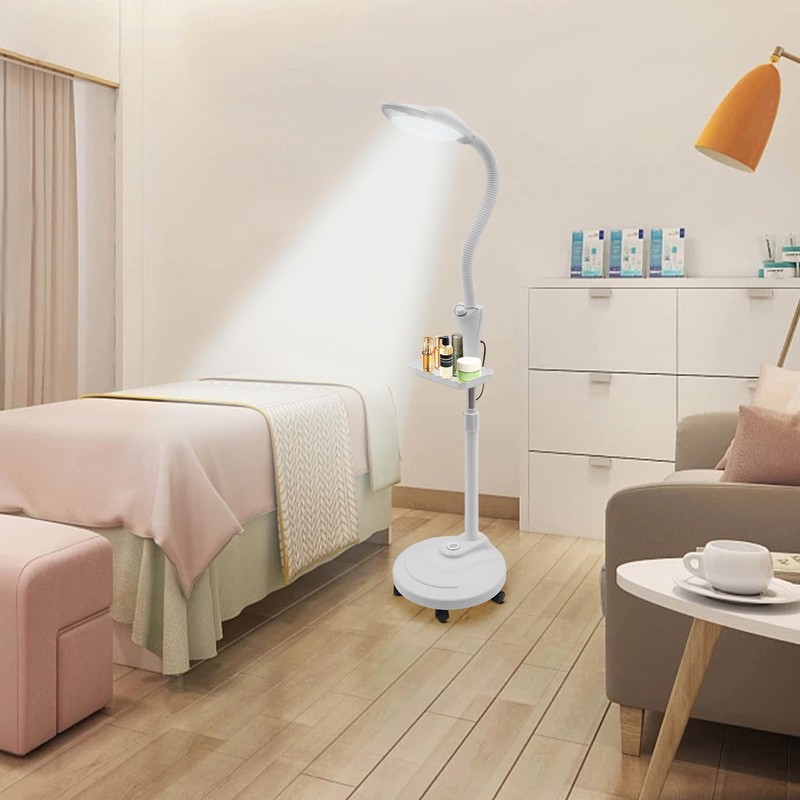 DDBESSIC Magnifying Glass with Light 16X, LED Floor Lamp with