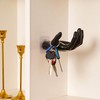 ZGLUZP Black Wall Hooks, Unique Hand Shape -Mounted Hanger Hook