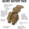 Unbranded Tactical Helmet Battery Counterweight Pouch MK1 Helmet Battery Pack
