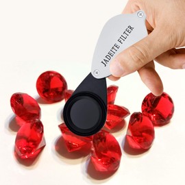 Handheld 20mm diameter Made of Metal Foldable Folding Chelsea Jadelite Filter for Gem Emerald Identification tools