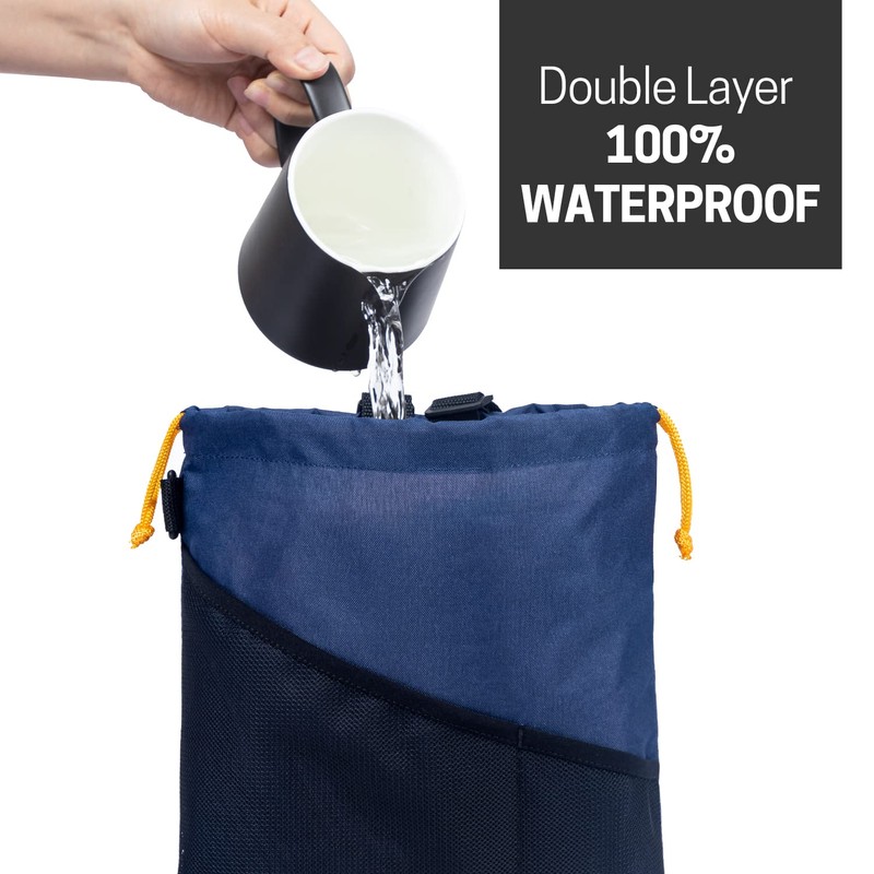 GNEGNI 2PCS Car Garbage Can, Hanging Car Trash Bag with