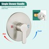 Heyalan Bathroom Shower Valve Mixer Single-Function Single Handle Trim Kit