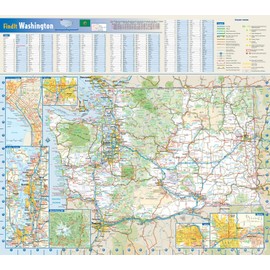 Washington State Wall Map - 20.75" x 18.5" Paper
