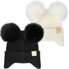 Funky Junque 2 Pack - Infant Double Pom Beanie Bundle