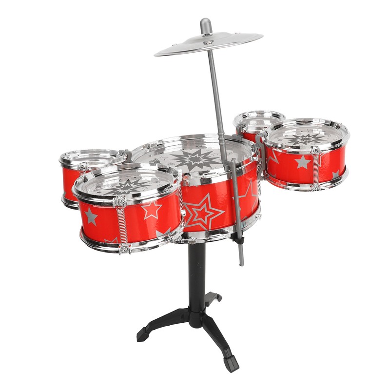 Toddler Jazz Drum Kit Hand Eye Coordination High Safety Sturdy