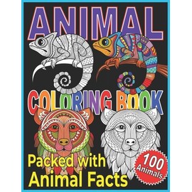 Animal Coloring Book: Animal Coloring Book For Kids  A Color, Discover, And...