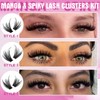 TNFVLONEINS Lash Clusters Kit Wispy Lash Extension Kit Spiky Eyelash
