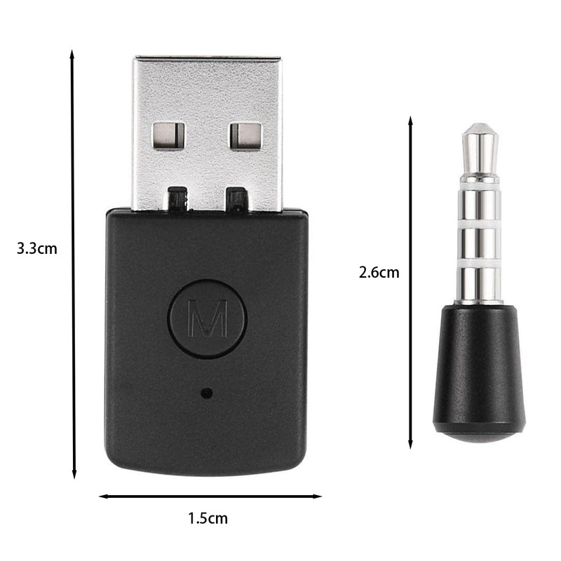 Ieron Bluetooth-Griff-Empfängeradapter, USB 5.0-Adapter, Gamepad-Headset-Empfänger, Bluetooth-Sender für Gaming-Enthusiasten, Verbinden Sie