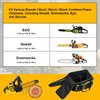 HTZSSON Chainsaw Case, Chainsaw Storage Bag for DEWALT, EGO, Greenworks,
