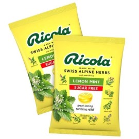 Ricola Sugar Free Lemon Mint Cough Drops, 210 Drops FREE SHIPPING