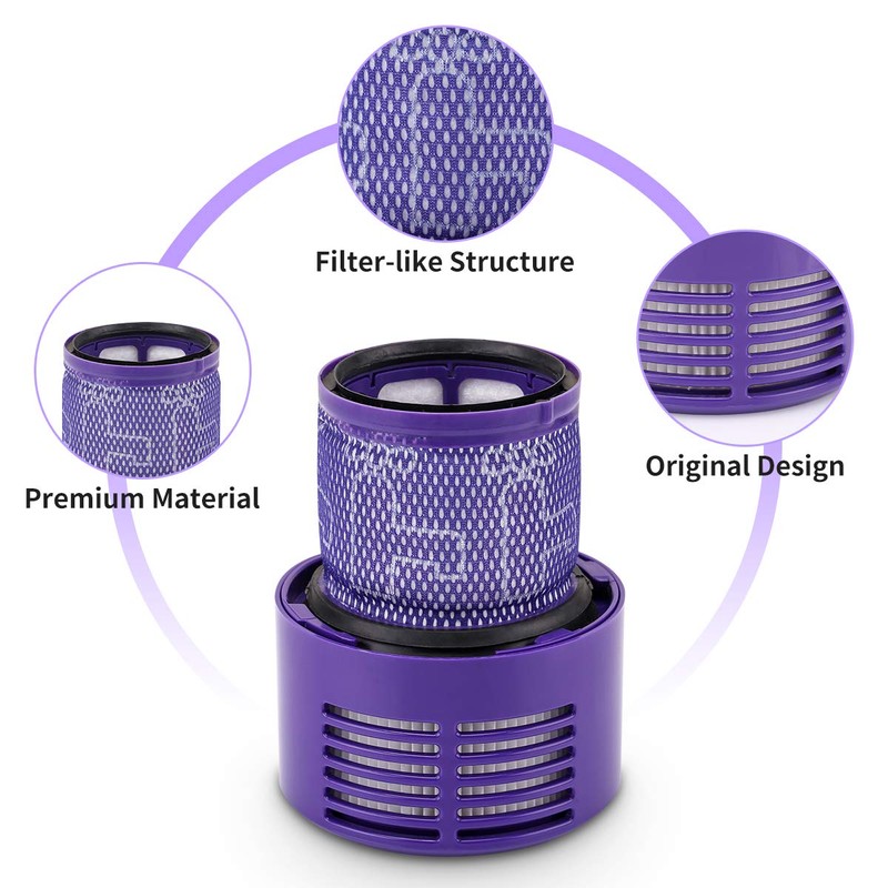 Dyson V10 Filters, morpilot 3 Pack Dyson V10 Replacement Filters