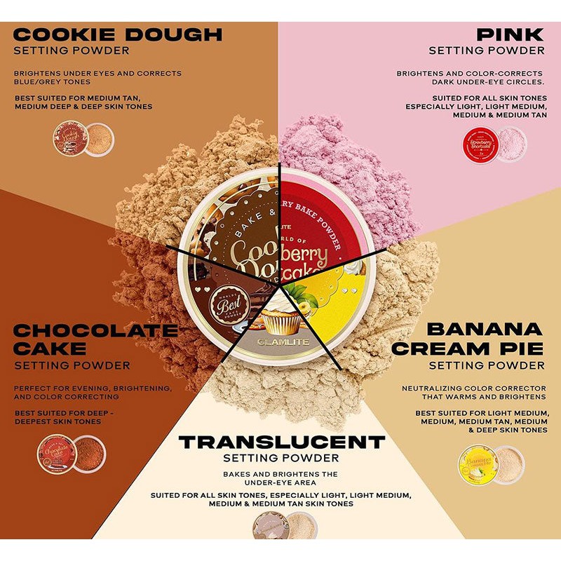 GLAMLITE COOKIE DOUGH BAKE & SET POWDER, GLAMLITE