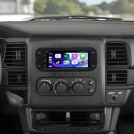 Car Radio for Dodge Dakota 2001 2002 2003 2004 Wireless Carplay & Android Auto,6.86 Inch IPS Touch Screen for Dodge Dakota Car Stereo BT FM in Dash GPS WiFi Backup Camera SWC-2+32G