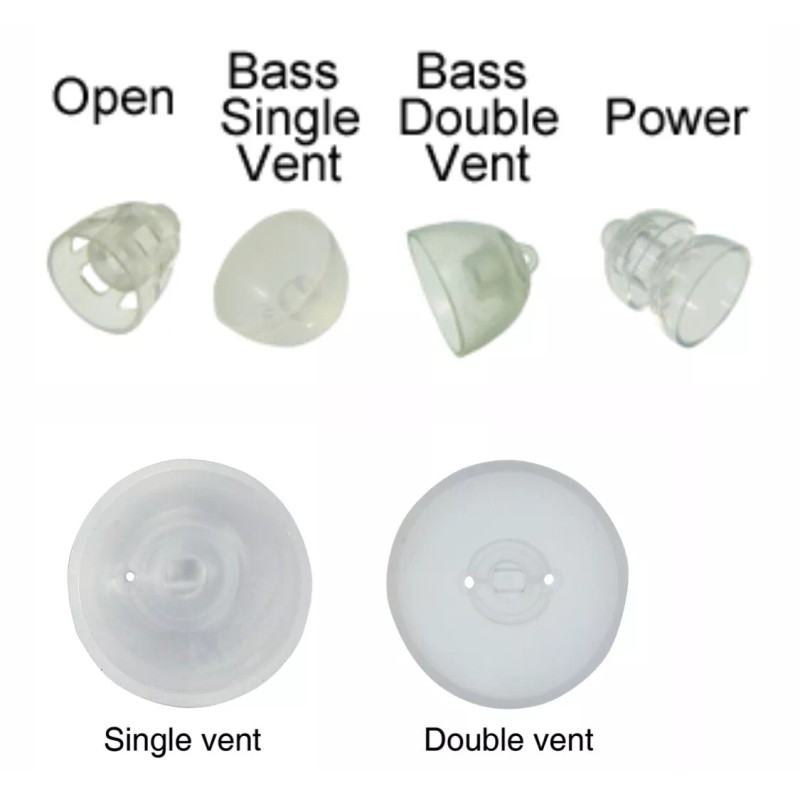 Oticon 1 Pack Oticon miniFit 8mm Bass Single Vent Dome