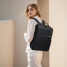 GOLF QUALITY Laptop Backpack, 16Inch Work Business Travel Backpacks Purse Computer Backpack Casual Daypack for Travel/Business/Women, Black