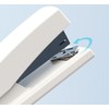 White Desktop Staple, 4.8 Inch Labor Saving Stapler for 20