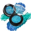 Metallic Duo Chrome Eyeshadow Make-Up, High Pigment Blue Purple Green