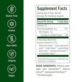 Flora - Sleep-Essence - Suplemento de apoyo para dormir - Incluye lavanda, bálsamo de limón, tapa de calavera y pasiflora - Orgánico, sin OMG, vegano 