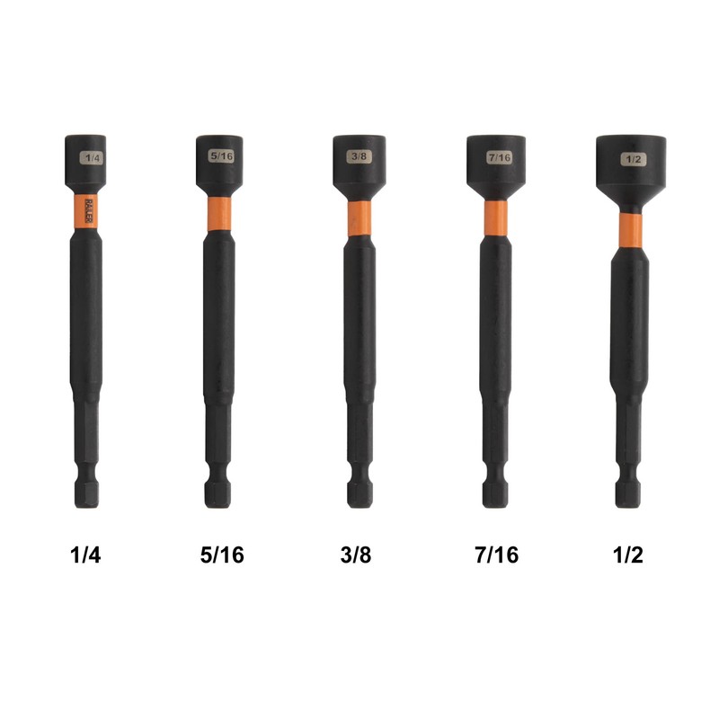 Railer Nut Driver Set - Premium S2 Steel 6 Inch