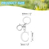 PATIKIL Initial Letter Key Chain, Letter A-Z Keychain Initials Keyring