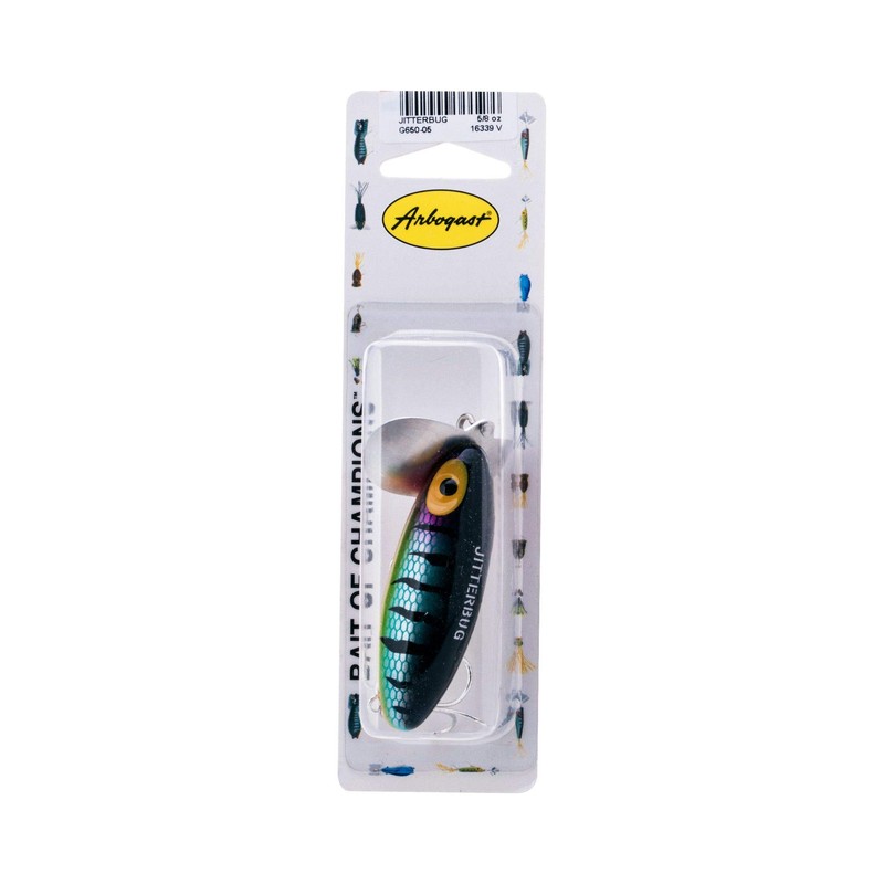 Arbogast Jitterbug Fishing Lure, Perch, 3 in