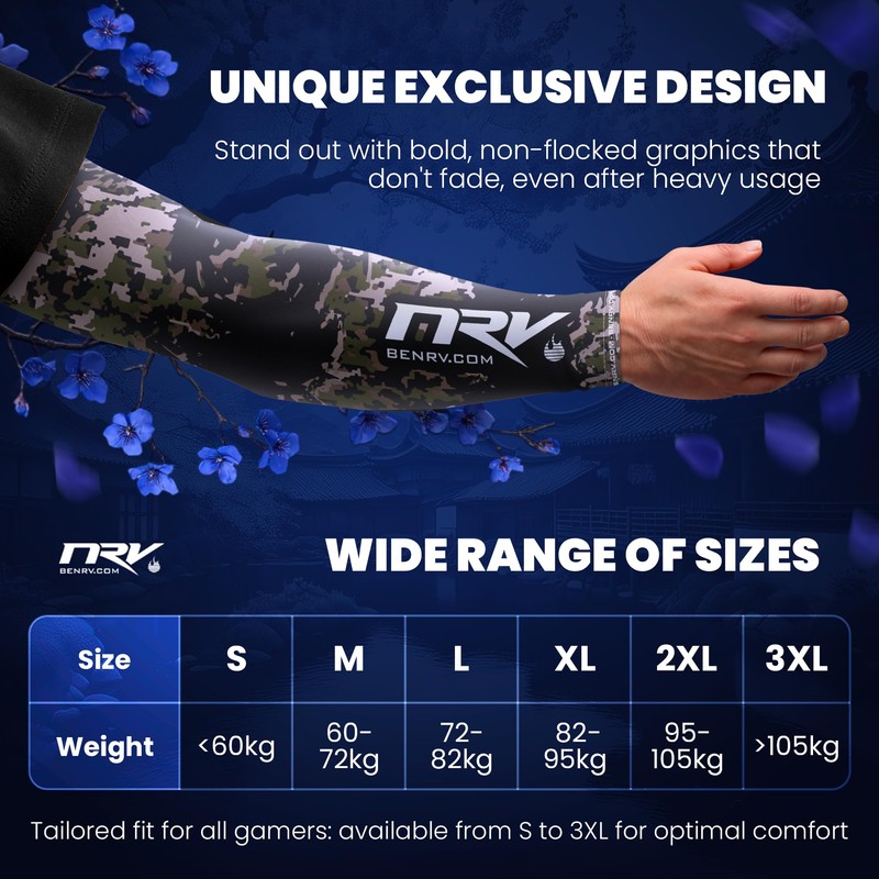 NRV Gaming Compression Sleeve - Army Edition - Optimize Your