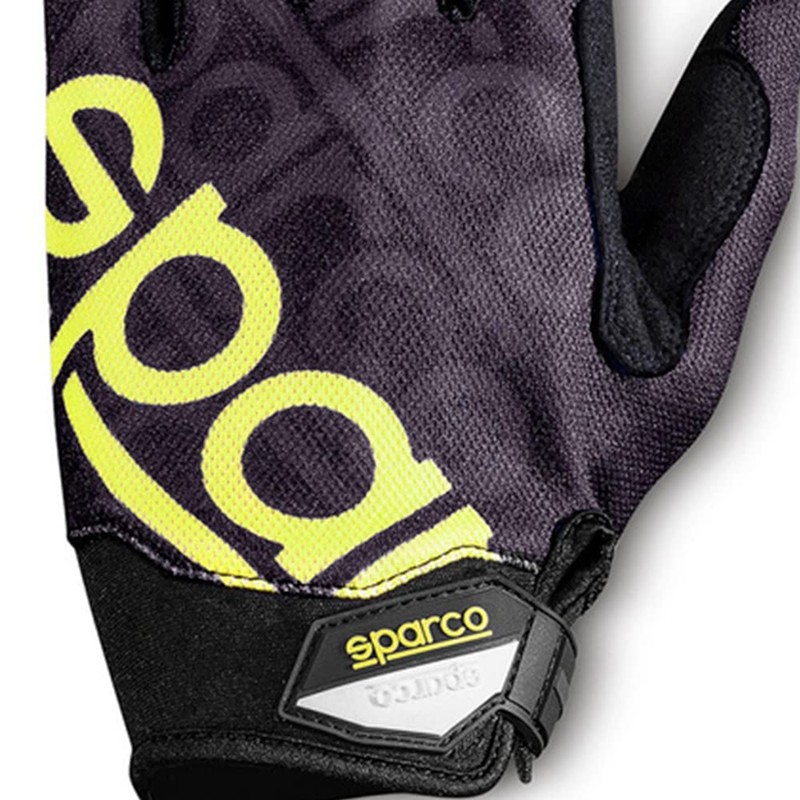 Sparco Meca 3 Gloves Size 12 (XL) Black/Yellow