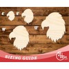 Unfinished Wood Eagle Head Shape | DIY Craft Cutout |