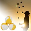 3x Soft Juggling Balls with Storage Bag Coloured Professional 63mm/2.48''