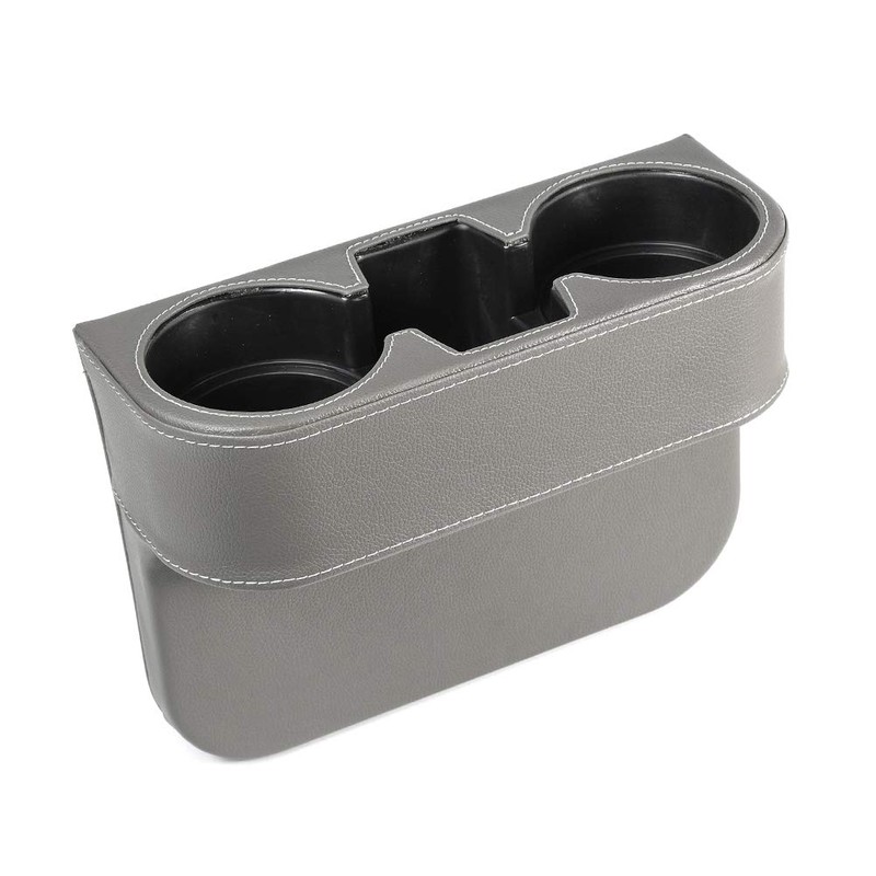 Gray Multifunctional Car Cup Holder Car Seat Organizer Gap Filler