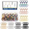 Glarks 28pcs 7 Colors Metal Lobster Claw Clasps with Chains