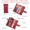 Contacts Airtag Wallet Leather Turnlock Clutch Purse Womens Zipper Phone