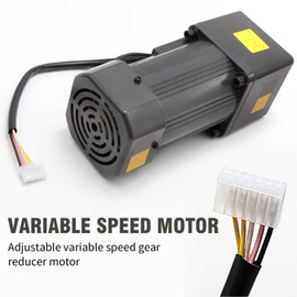 Gear Reducer Motor 120W 110V 40K Adjustable Variable Gear Reducer Motor with Speed Controller for Industry Single-Phase Electric Gear Motor