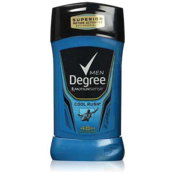 Degree Men Adrenaline Series MotionSense Antiperspirant & Deodorant, Cool Rush 2.7 oz (Pack of 2)