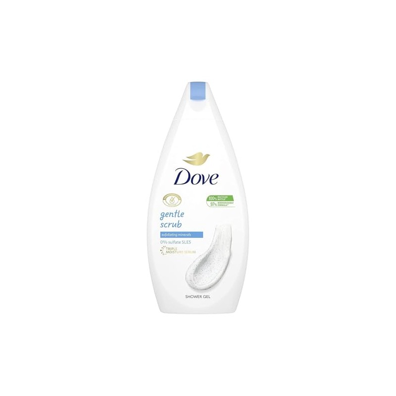 Dove Gel de Ducha Exfoliante Sin Sulfato SLES y Con