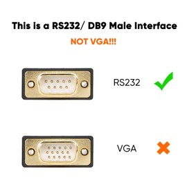 CableCreation USB to RS232 Serial Adapter with PL2303 Chipset (2-Pack), 3.3 Feet DB9 Male Serial Converter Cable for Windows 11,10, 8.1, 8,7, Linux, Mac OS, Black