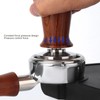 Coffee Leveler Tool Flat Base Wooden Handle 304 Stainless Steel