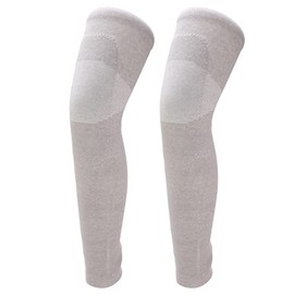 Rodillera térmica, calentadores de rodilla de invierno cómodos para aliviar el dolor de nailon  hilo de algodón elástico grueso 1 par para hombres y  