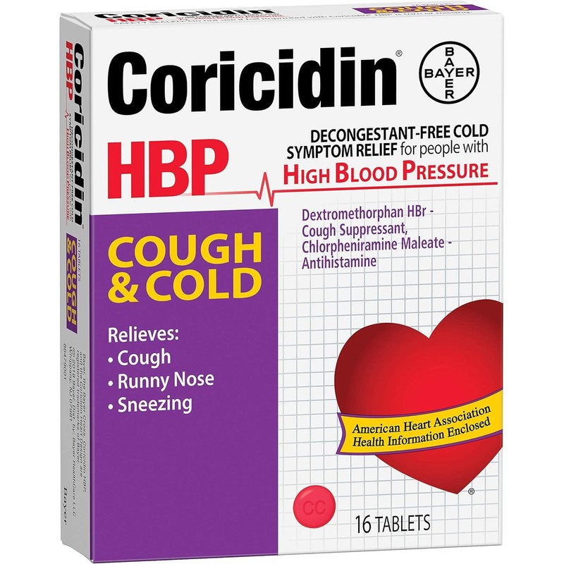 Coricidin HBP Coricidin HBP Antihistamine Cough & Cold Suppressant Tablets,