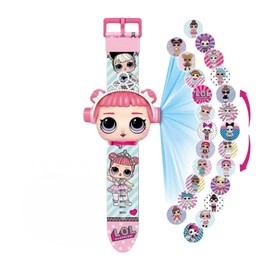 FASHION YO Superhero Robert Watch with 24 Super Projection Cartoon Hero Figurines Princess, Electronic Watch for Boys Girls Projector 3D Watch (LOL)